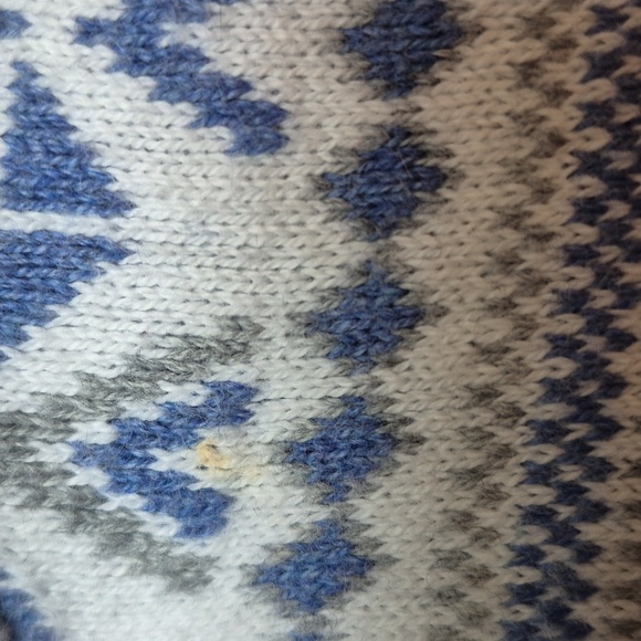 L.L. Bean Cotton & Cashmere Fair Isle Cardigan Size Small Petite, New With Tags! - Picture 11 of 16